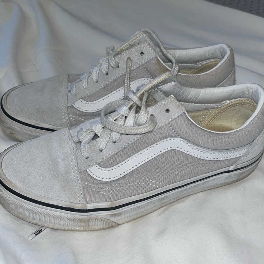Women’s light grey vans size 6 minimally worn